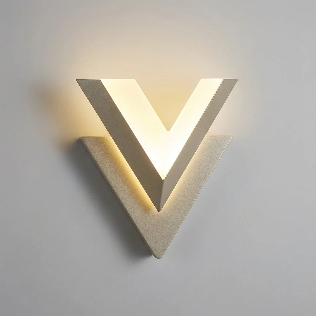 Wall Light | V-Shaped Dual-Layer LED | Vertical Or Horizontal Mounting