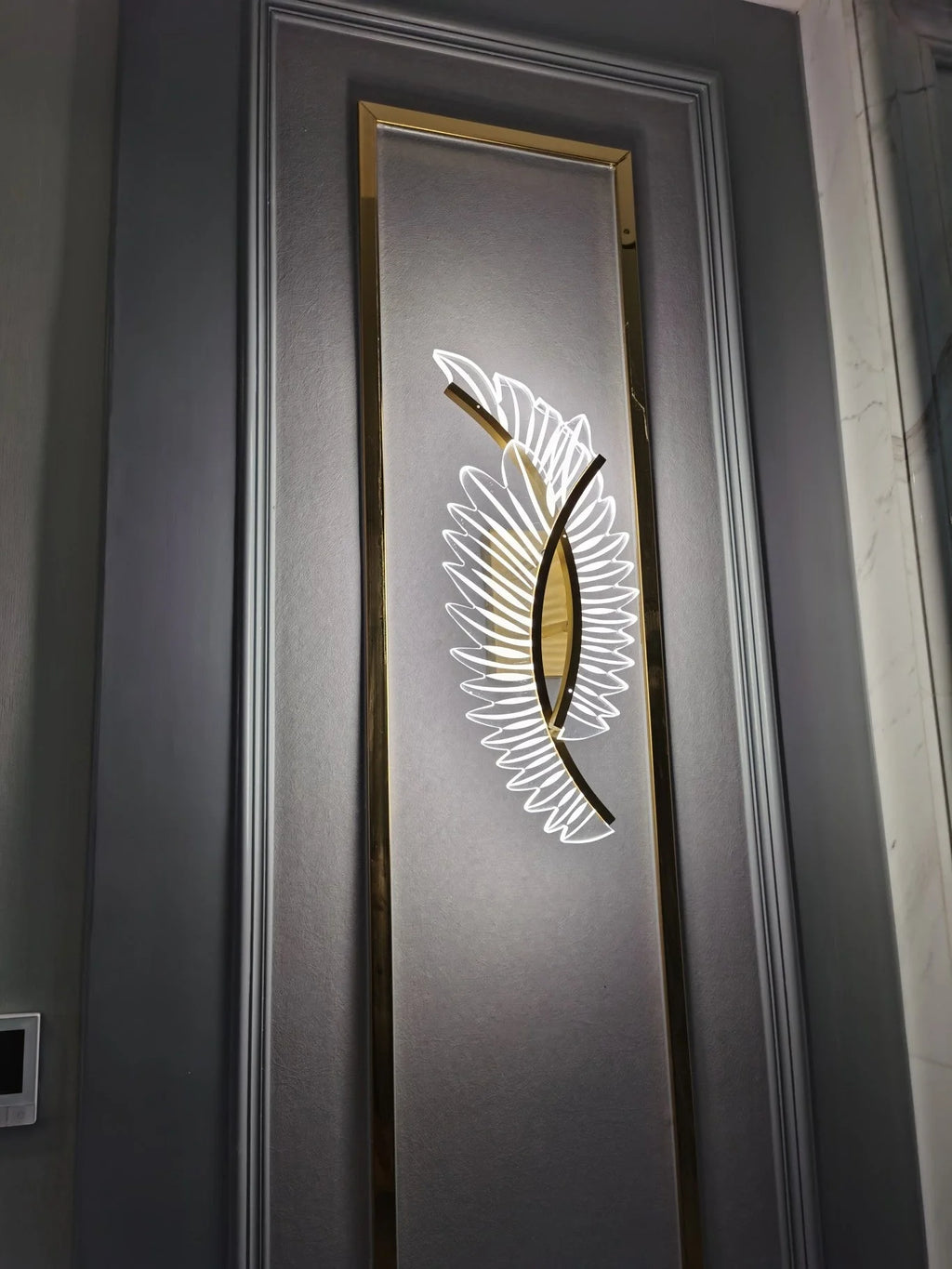 Wall Light | Wing-Shaped LED Gold Finish
