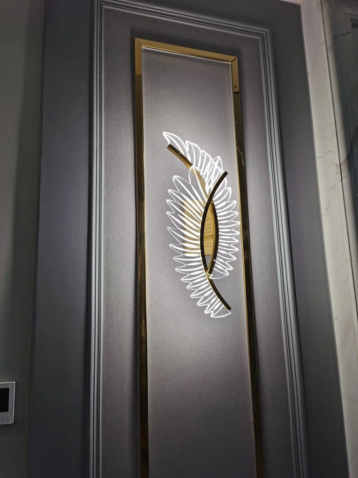 Wall Light | Wing-Shaped LED Gold Finish