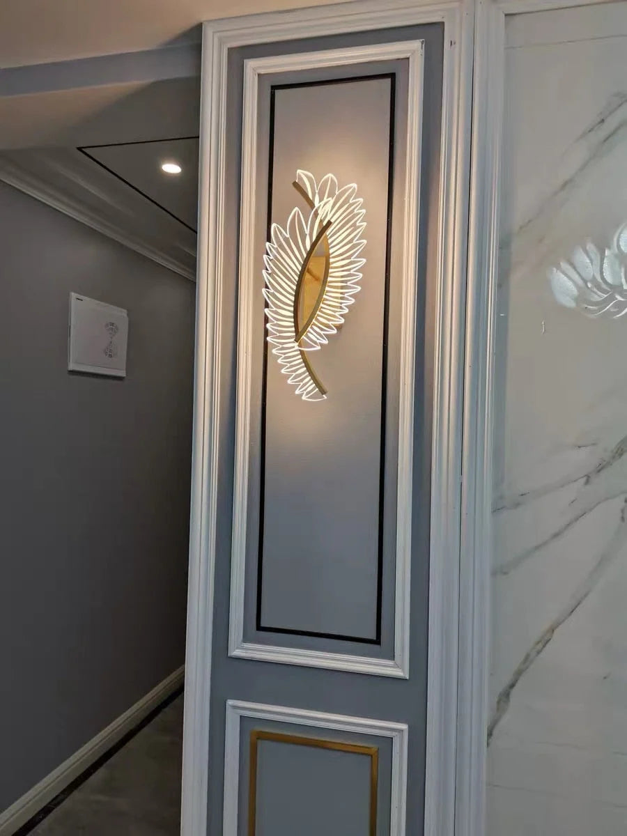 Wall Light | Wing-Shaped LED Gold Finish