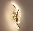 Wall Light | Wing-Shaped LED Gold Finish