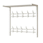 Wall-Mounted Coat Rack | 3-in-1 Oak Finish & Black Steel | Up To 45 kg