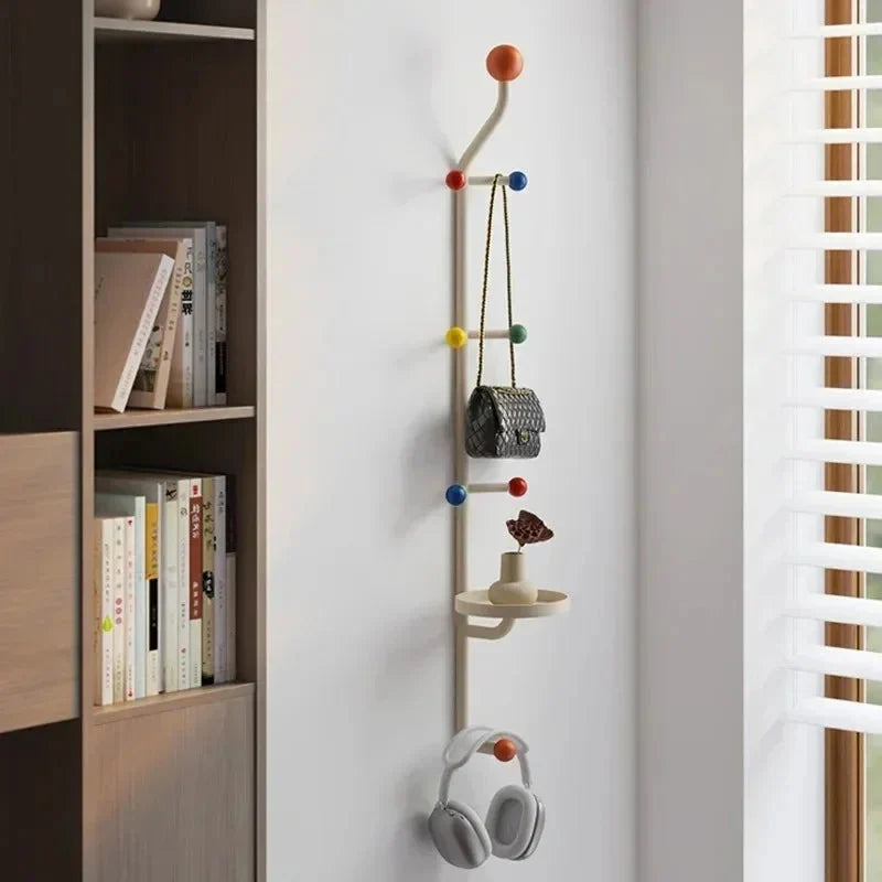 Wall-Mounted Coat Rack | Nordic Design & Powder-Coated Iron | 18 x 113 cm