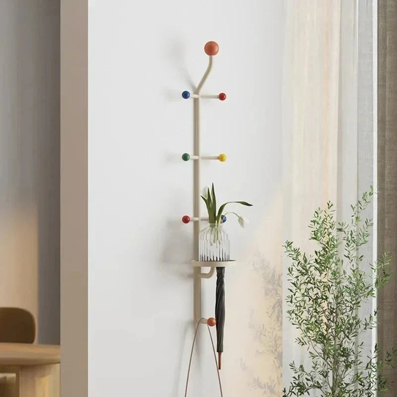 Wall-Mounted Coat Rack | Nordic Design & Powder-Coated Iron | 18 x 113 cm