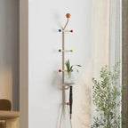 Wall-Mounted Coat Rack | Nordic Design & Powder-Coated Iron | 18 x 113 cm