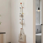 Wall-Mounted Coat Rack | Nordic Design & Powder-Coated Iron | 18 x 113 cm