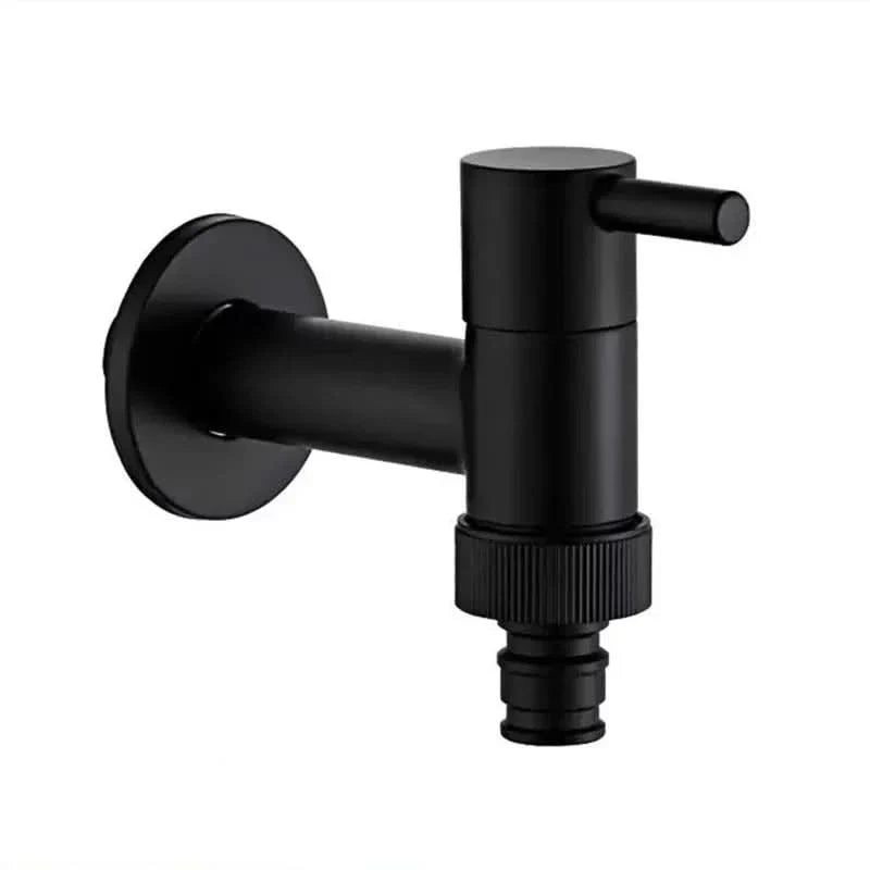 Wall-Mounted Faucet | Matte Black & Solid Brass | G1/2 Connection