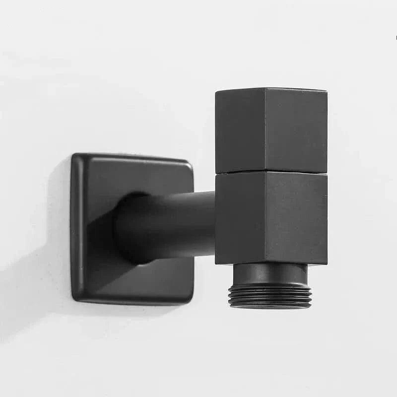 Wall-Mounted Faucet | Matte Black & Solid Brass | G1/2 Connection