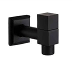 Wall-Mounted Faucet | Matte Black & Solid Brass | G1/2 Connection