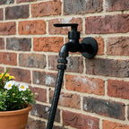 Wall-Mounted Faucet | Matte Black & Solid Brass | G1/2 Connection