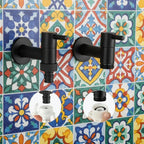 Wall-Mounted Faucet | Matte Black & Solid Brass | G1/2 Connection