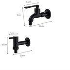 Wall-Mounted Faucet | Matte Black & Solid Brass | G1/2 Connection