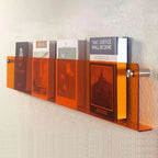 Wall-Mounted Magazine Rack | Clear Acrylic & Floating | Easy Installation