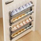 Wall-Mounted Shoe Rack | Integrated Drainage & Easy-Care Plastic