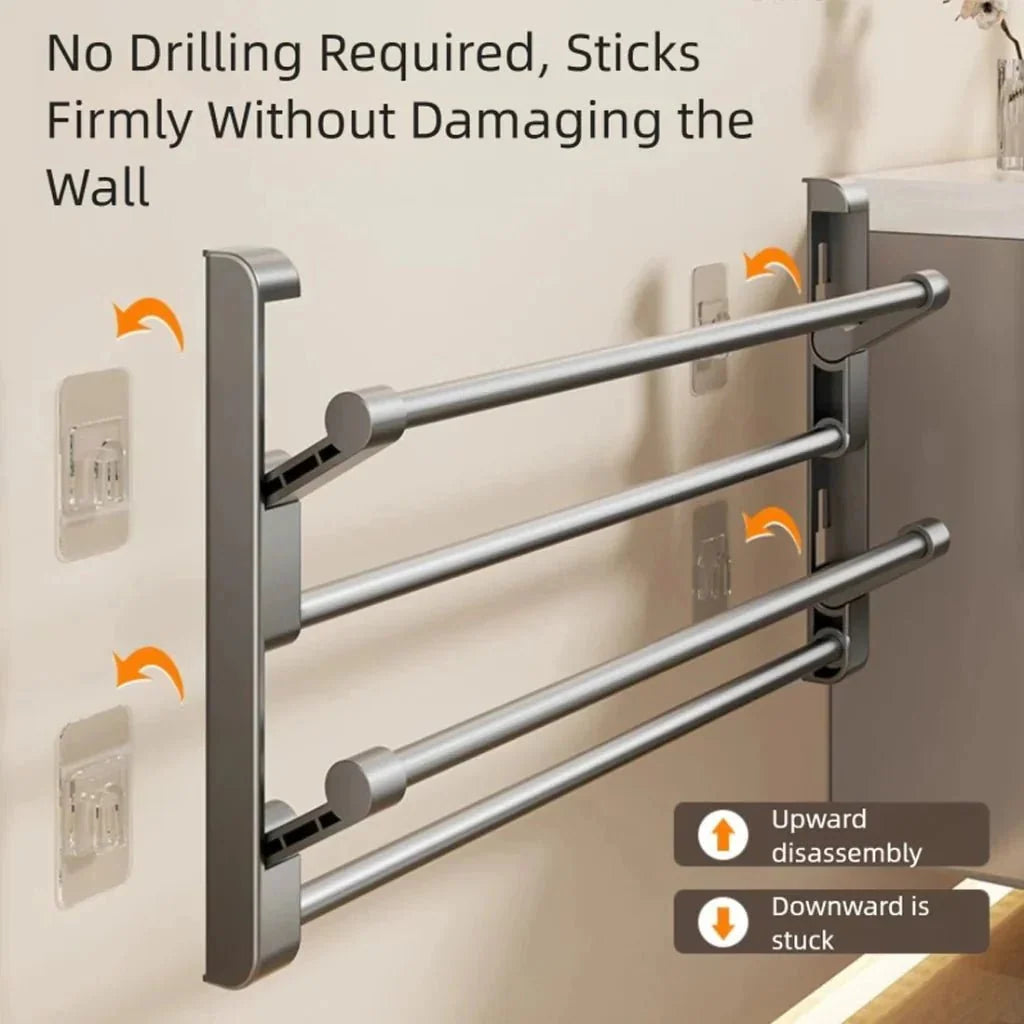 Wall-Mounted Shoe Rack | Integrated Drainage & Easy-Care Plastic