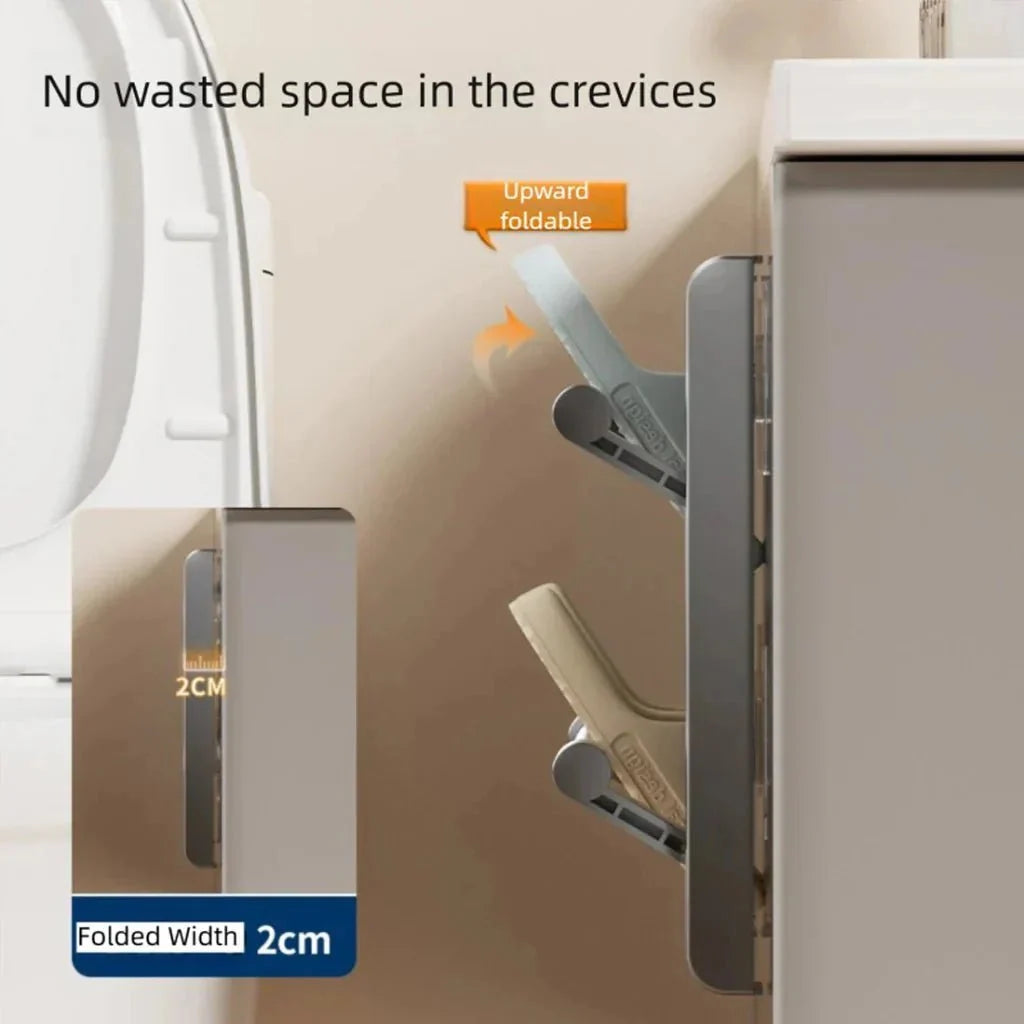 Wall-Mounted Shoe Rack | Integrated Drainage & Easy-Care Plastic