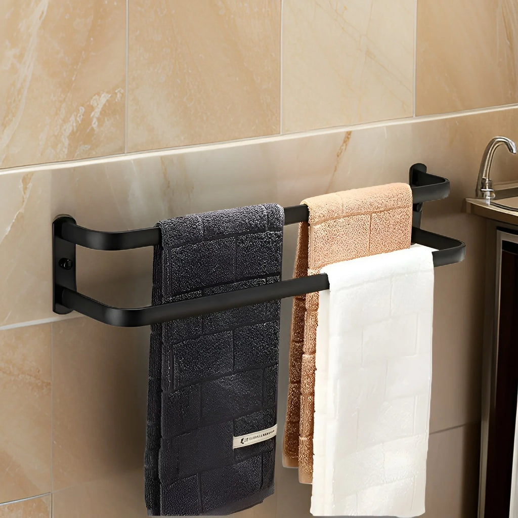Wall-Mounted Towel Rack | 3-Tier Rust-Resistant Aluminum