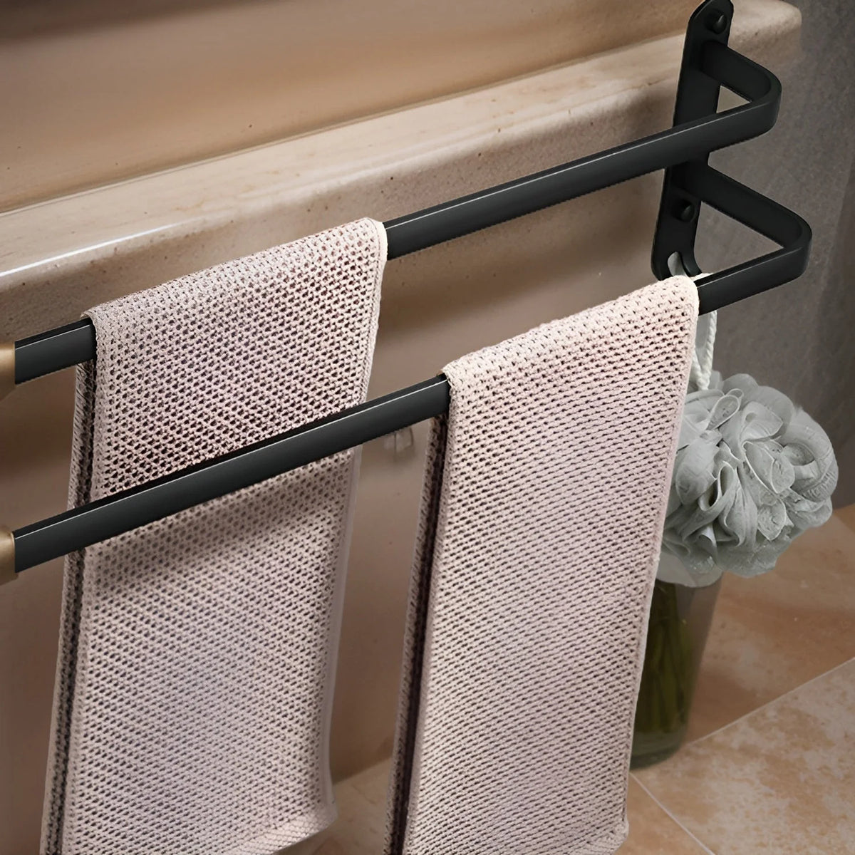 Wall-Mounted Towel Rack | 3-Tier Rust-Resistant Aluminum