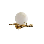 Wall Sconce | Alabaster Shade & Brass Body | Ø 30 cm