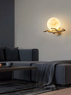 Wall Sconce | Alabaster Shade & Brass Body | Ø 30 cm