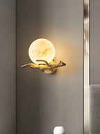 Wall Sconce | Alabaster Shade & Brass Body | Ø 30 cm