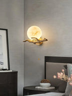 Wall Sconce | Alabaster Shade & Brass Body | Ø 30 cm