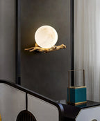 Wall Sconce | Alabaster Shade & Brass Body | Ø 30 cm