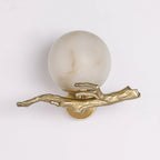 Wall Sconce | Alabaster Shade & Brass Body | Ø 30 cm
