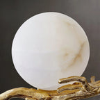 Wall Sconce | Alabaster Shade & Brass Body | Ø 30 cm