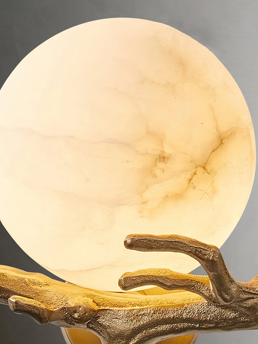 Wall Sconce | Alabaster Shade & Brass Body | Ø 30 cm