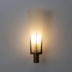 Wall Sconce | Antique Brass & Glass | 35 cm Height
