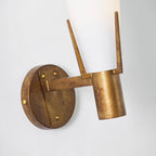 Wall Sconce | Antique Brass & Glass | 35 cm Height