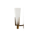 Wall Sconce | Antique Brass & Glass Shade | 35 cm Height