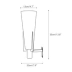 Wall Sconce | Antique Brass & Glass Shade | 35 cm Height