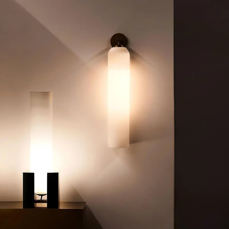 Wall Sconce | Art Glass & Metal | 10 x 48 cm