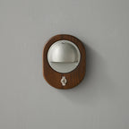 Wall Sconce | Ash Wood & Brass Shade | Compact Accent Lighting