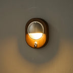 Wall Sconce | Ash Wood & Brass Shade | Compact Accent Lighting