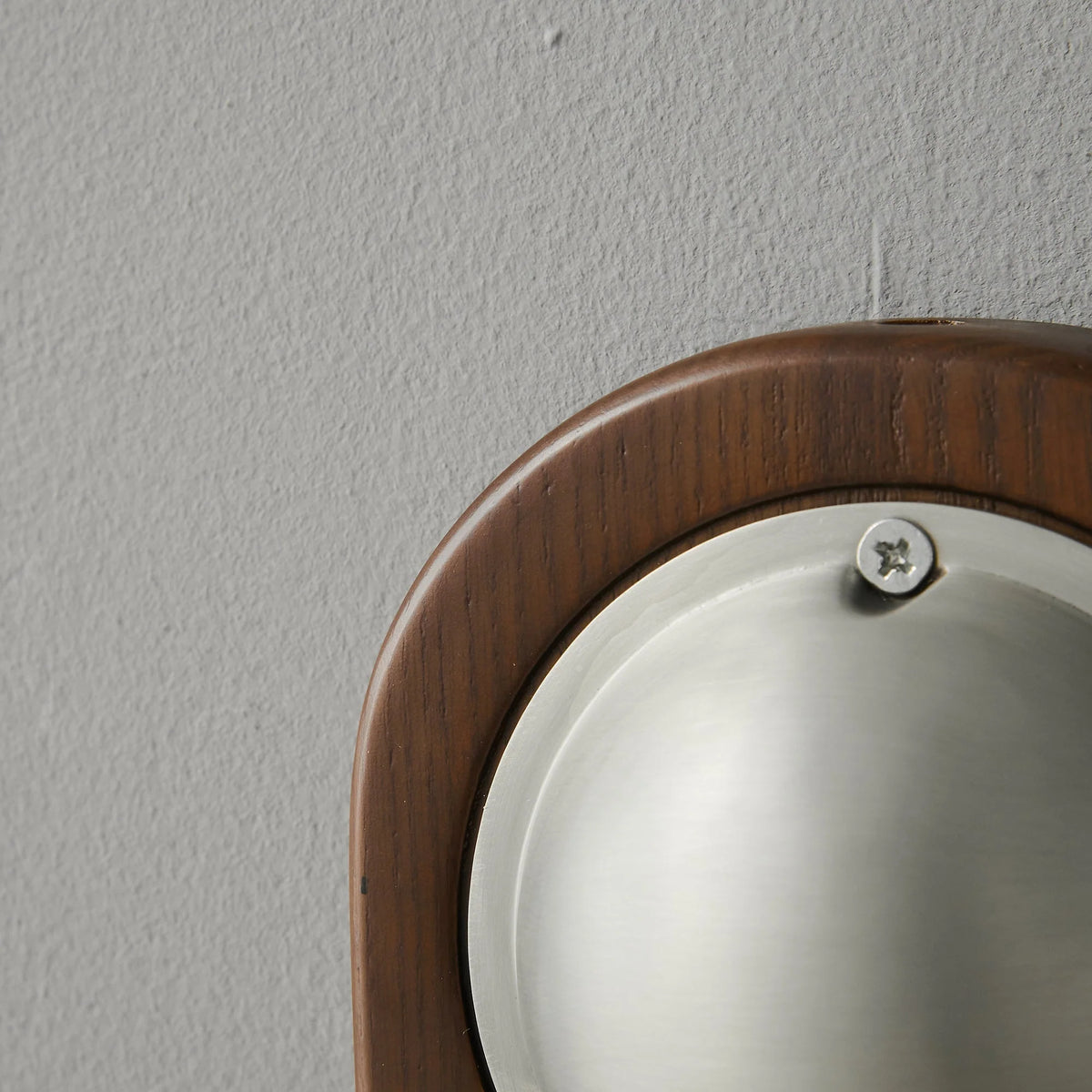 Wall Sconce | Ash Wood & Brass Shade | Compact Accent Lighting
