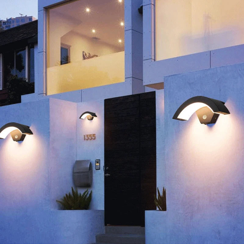 Wall Sconce | Black Metal & Acrylic Warm White LED Bulb Included | IP65
