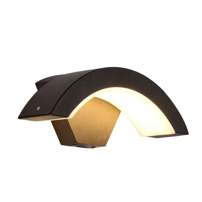 Wall Sconce | Black Metal & Acrylic Warm White LED Bulb Included | IP65