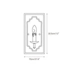 Wall Sconce | Boho Rustic Cube | Wood Body & Metal Arm