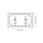 Wall Sconce | Boho Rustic Cube | Wood Body & Metal Arm