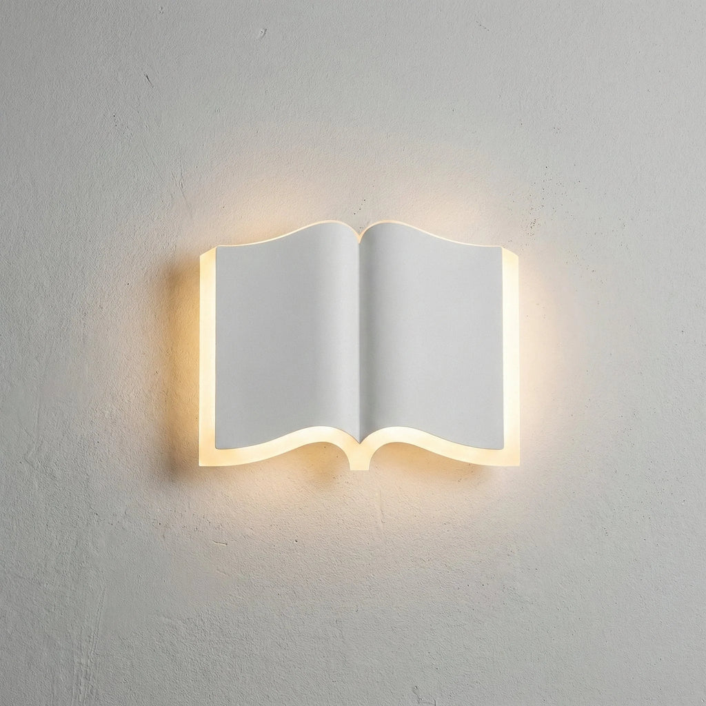 Wall Sconce | Book-Shaped Warm LED Iron & Acrylic