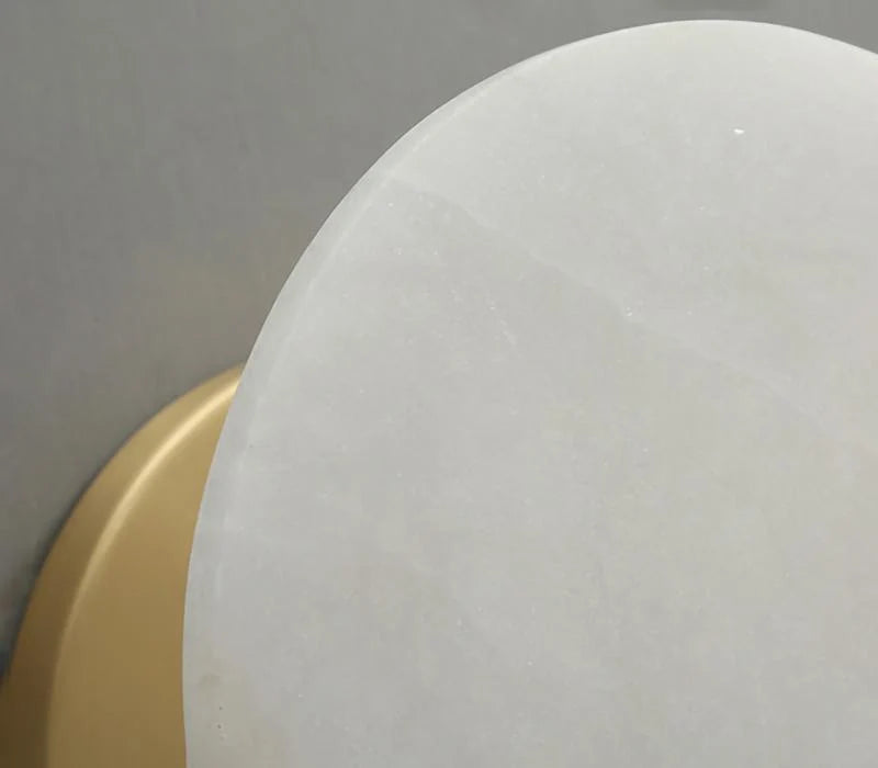 Wall Sconce | Brass & Alabaster | Soft Ambient Glow