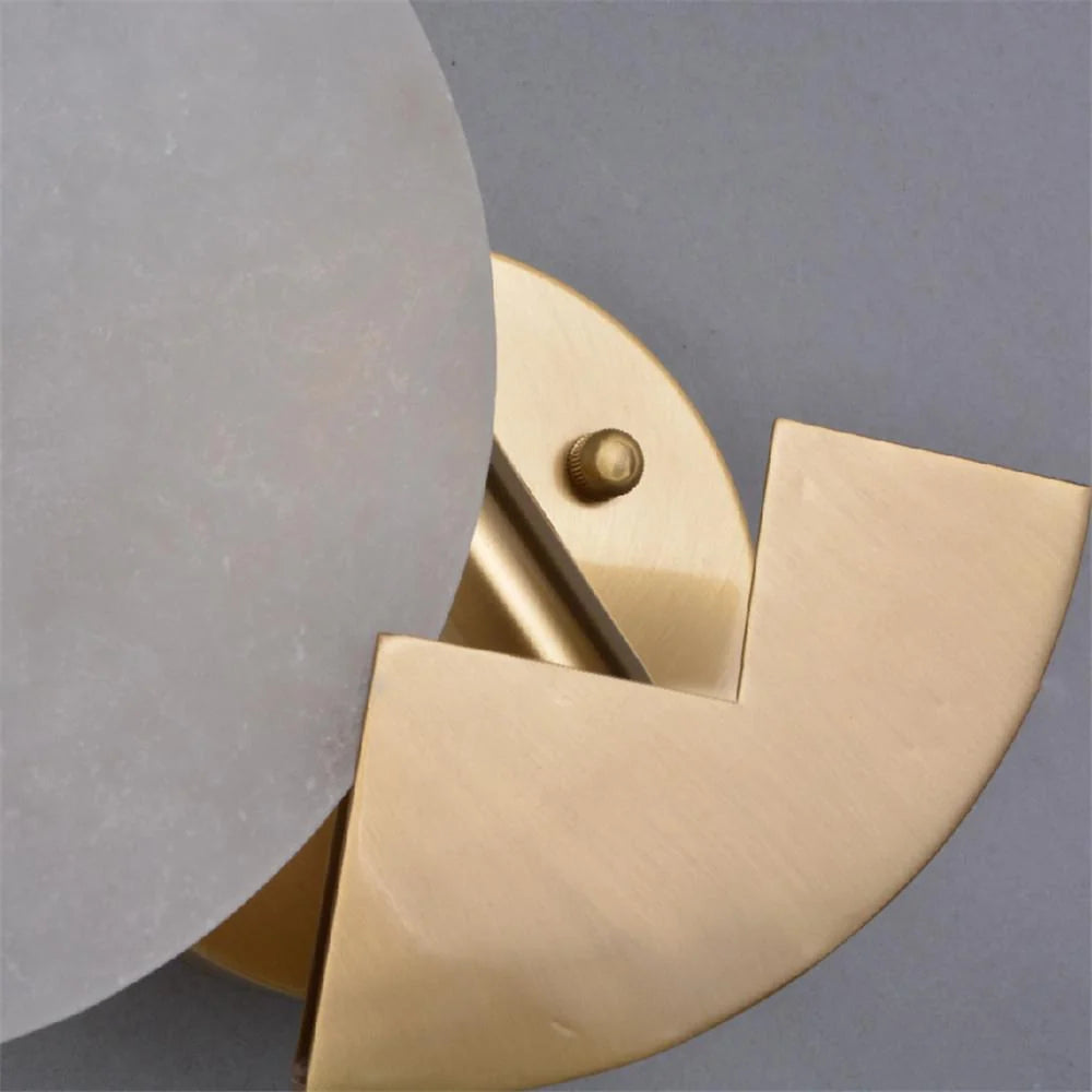 Wall Sconce | Brass & Alabaster | Soft Ambient Glow