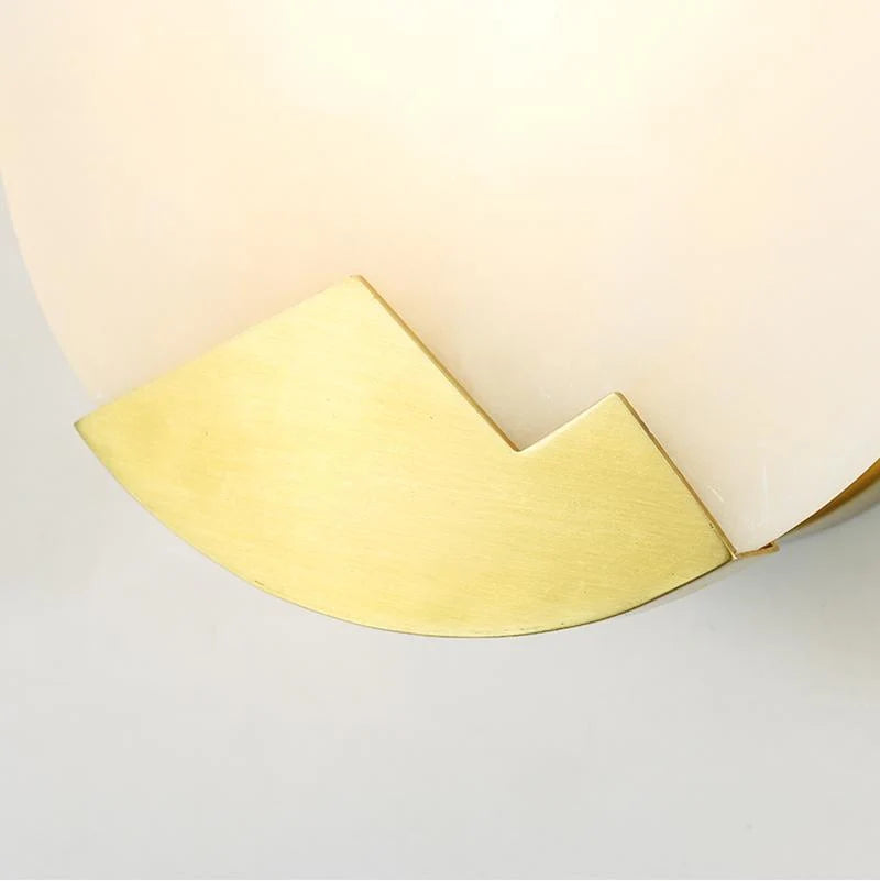 Wall Sconce | Brass & Alabaster | Soft Ambient Glow