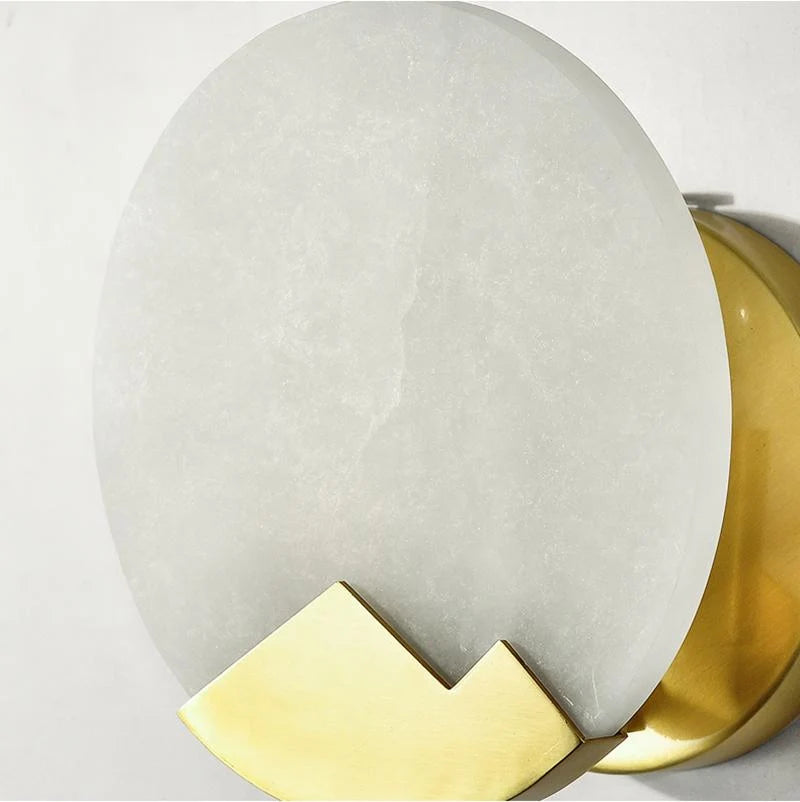 Wall Sconce | Brass & Alabaster | Soft Ambient Glow