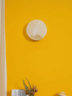 Wall Sconce | Brass & Alabaster | Soft Ambient Glow