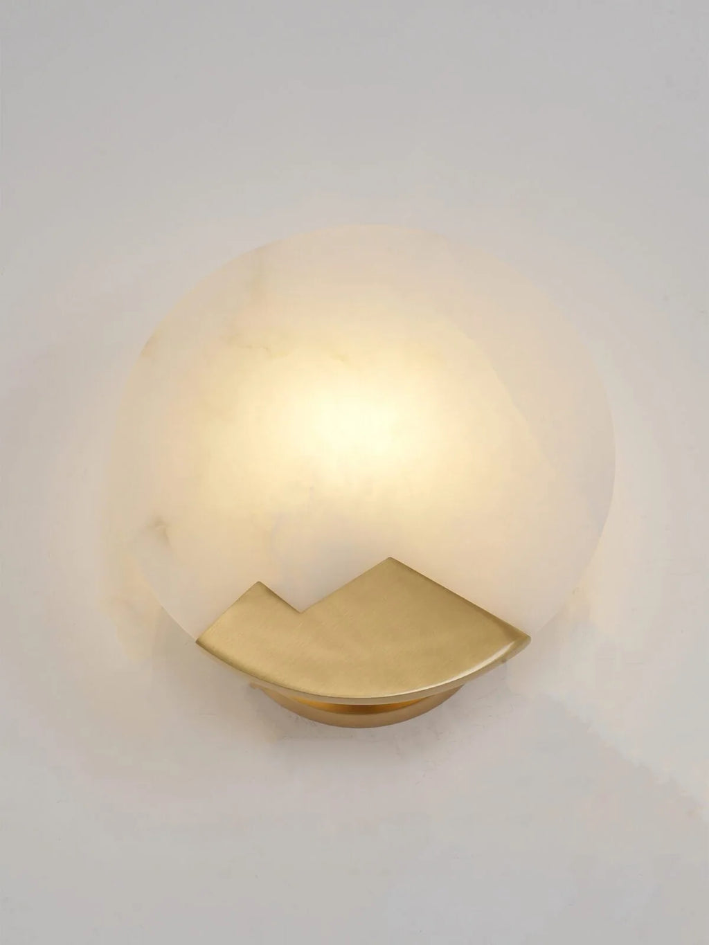 Wall Sconce | Brass & Alabaster | Soft Ambient Glow