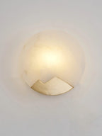 Wall Sconce | Brass & Alabaster | Soft Ambient Glow